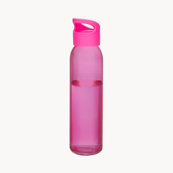 botella-cristal-500ml-asa-agarre-rosa