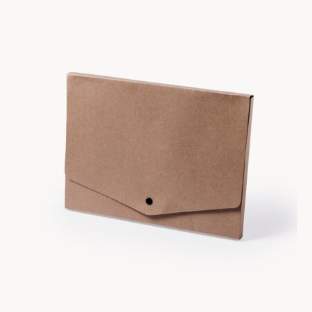 Portadocumentos de cartón reciclado con solapa