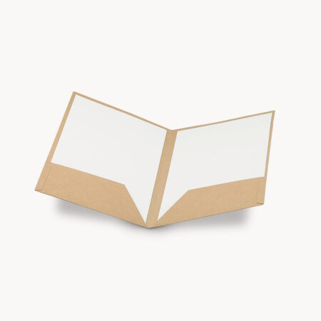 Portafolios A4 de cartón con dos bolsillos interiores