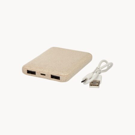 Powerbank 5000 mAh en caña de trigo