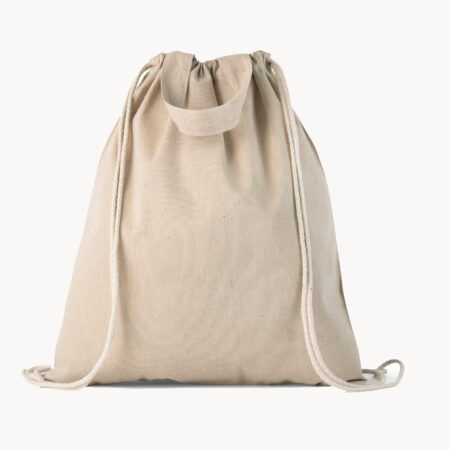 Mochila de cuerdas de algodón reciclado 150 gr/m²