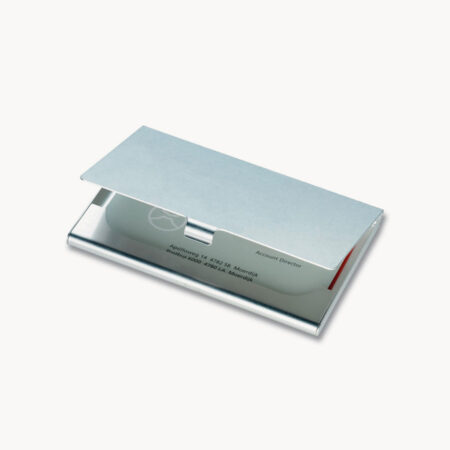 Tarjetero sostenible de aluminio