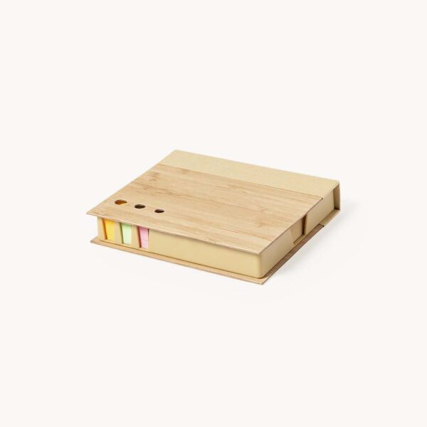 set-notas-papel-reciclado-caja-bambu